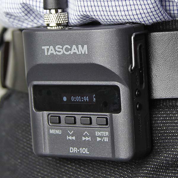 TASCAM Announces DR-10L – Self-Contained Lavalier Mic & Recording System